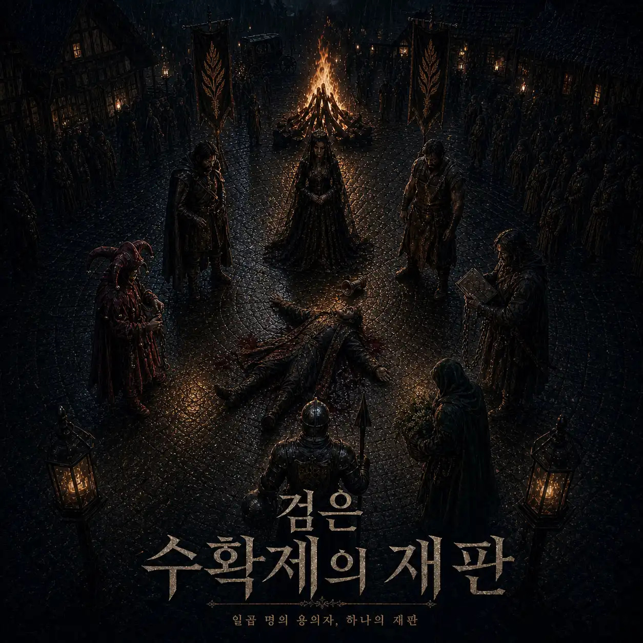 검은 수확제의 재판 포스터