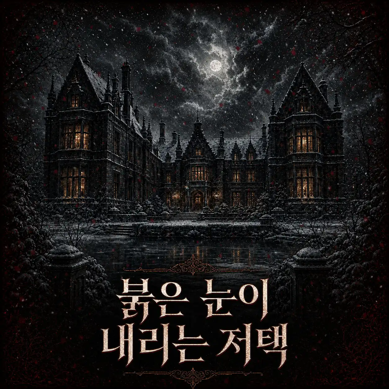 붉은 눈이 내리는 저택 포스터