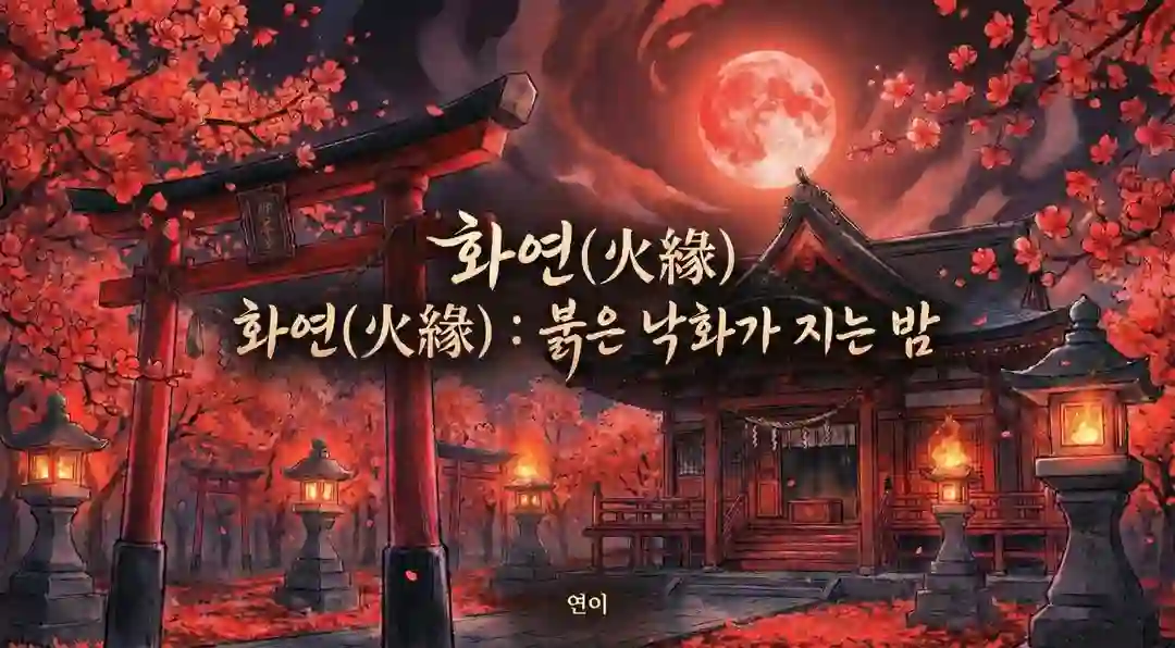 화연(火緣) : 붉은 낙화가 지는 밤 포스터