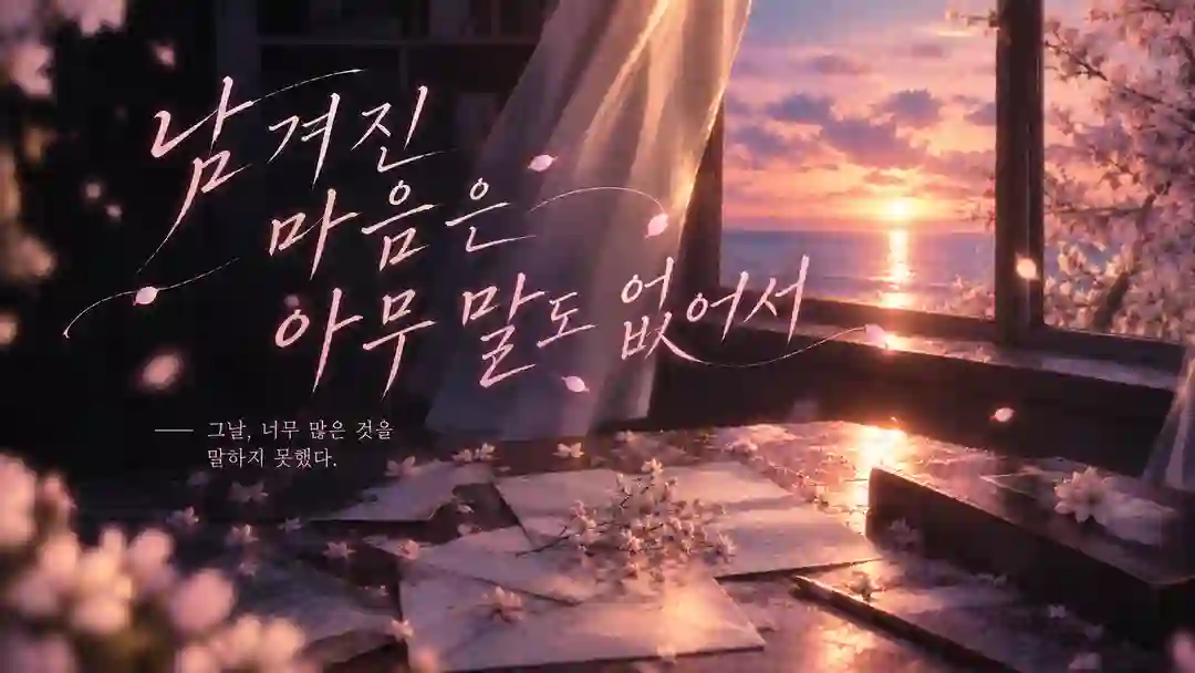 남겨진 마음은 아무 말도 없어서 포스터